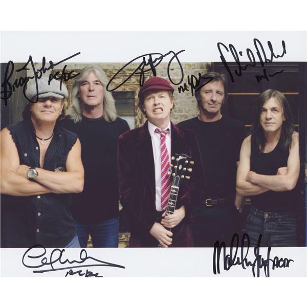 AC/DC facsimile signed photo