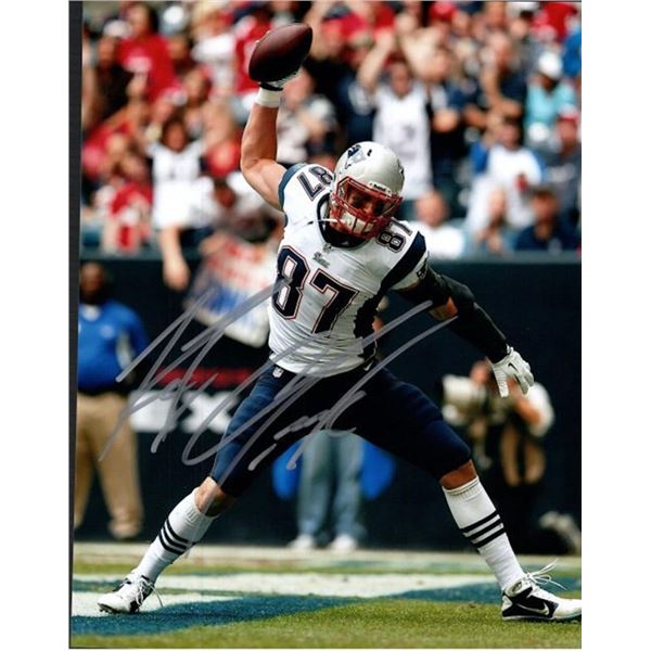 New England Patriots Rob Gronkowski facsimile signed  photo