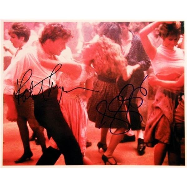 Patrick Swayze & Jennifer Grey signed movie photo