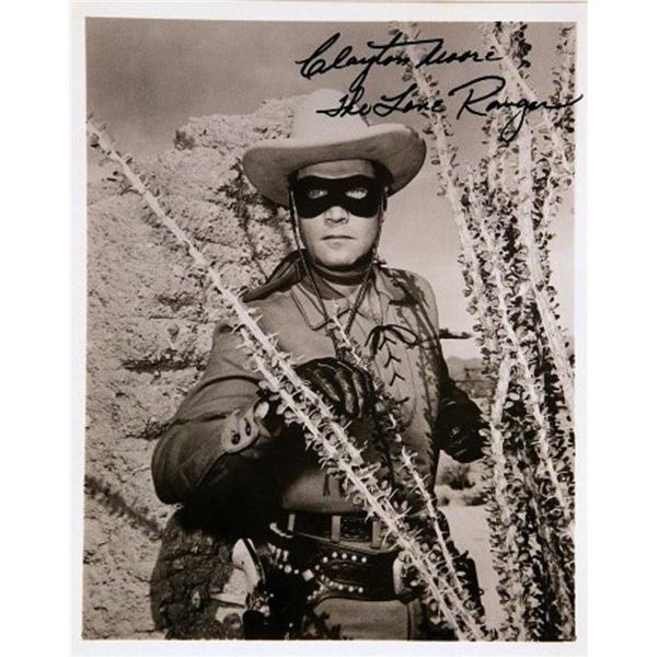 Clayton Moore facsimile signed promo photo