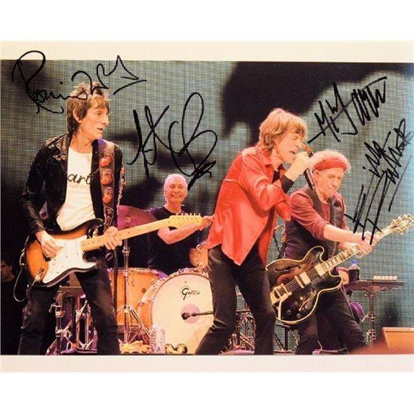 The Rolling Stones facsimile signed promo photo
