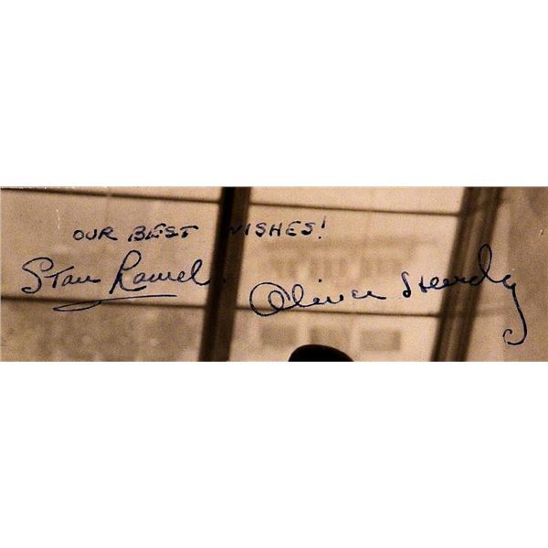 Laurel and Hardy signed movie still photo