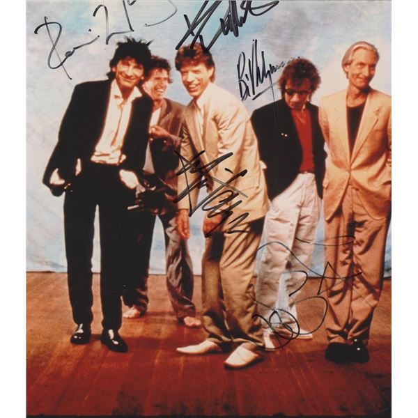 Rolling Stones facsimile signed photo