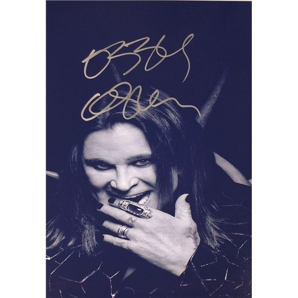 Ozzy Osbourne facsimile signed photo