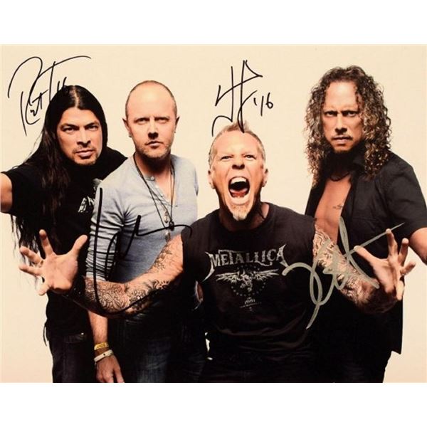 Metallica facsimile signed promo photo