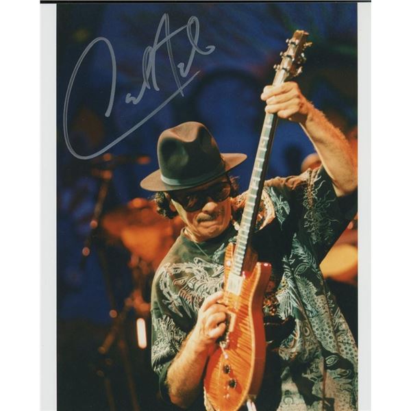 Santana facsimile signed photo