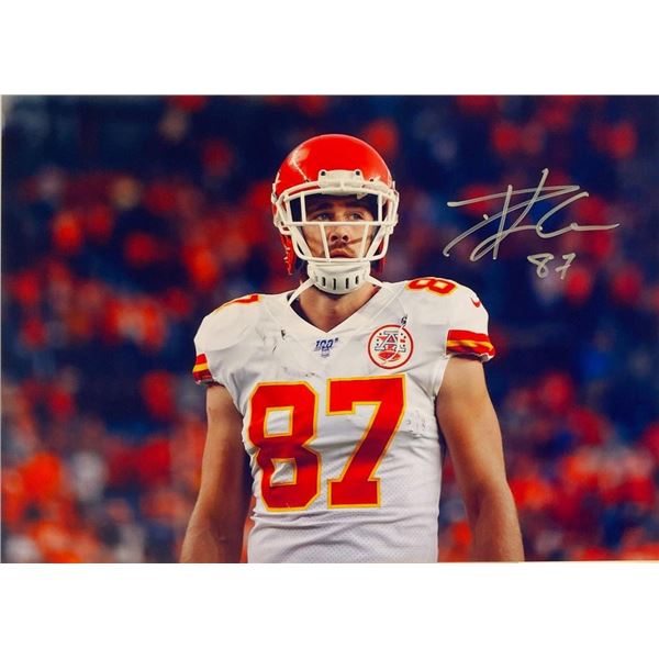Kansas City Chiefs Travis Kelce facsimile signed  photo