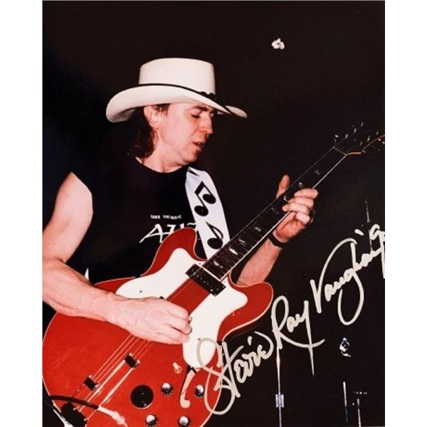 Stevie Ray Vaughan facsimile signed promo photo