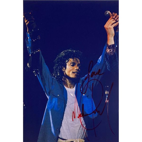 Michael Jackson facsimile signed photo