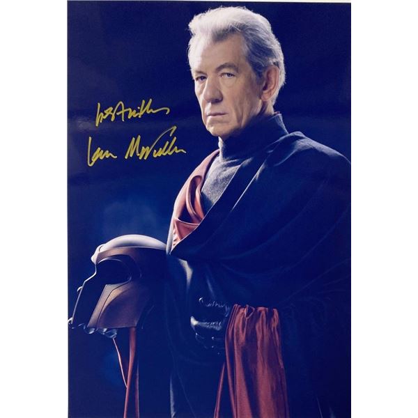 X-Men Ian McKellen facsimile signed  movie photo
