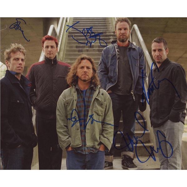Pearl Jam facsimile signed photo