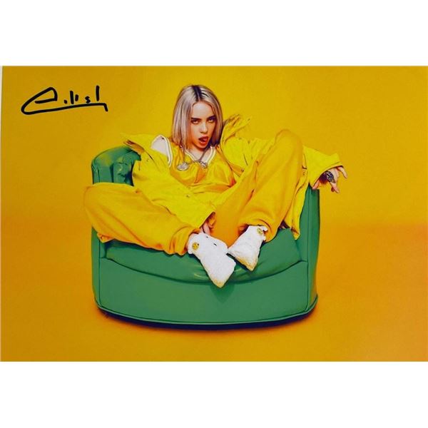 Billie Eilish facsimile signed photo