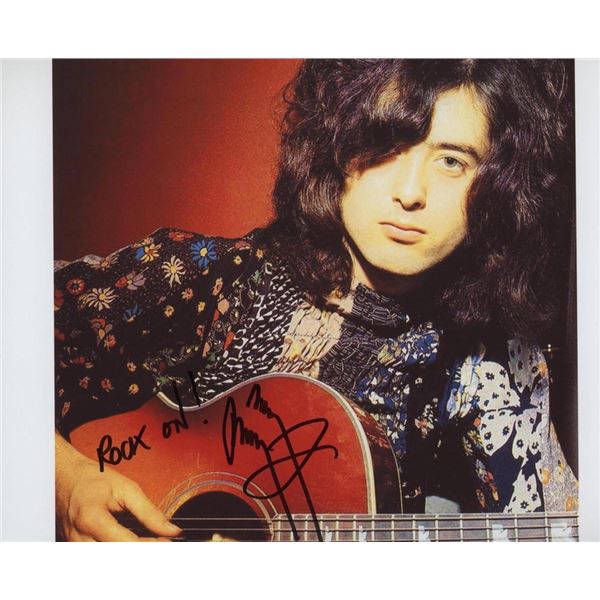 Jimmy Page facsimile signed photo