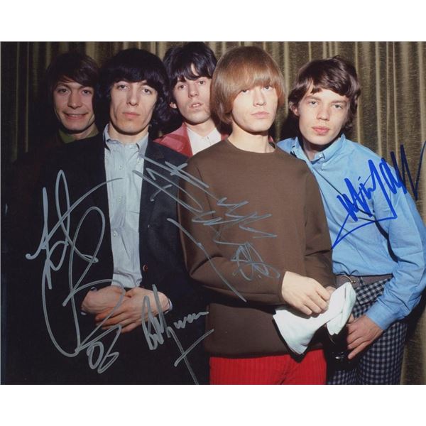 Rolling Stones facsimile signed photo