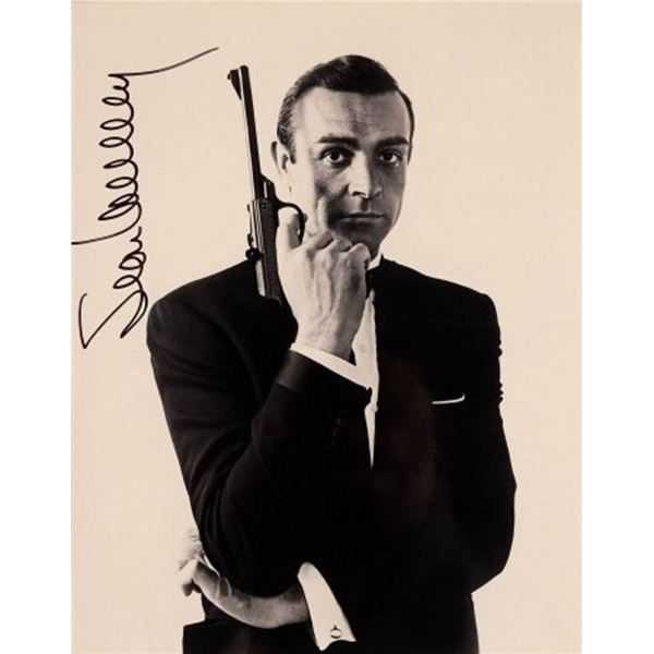 Sean Connery signed portrait photo