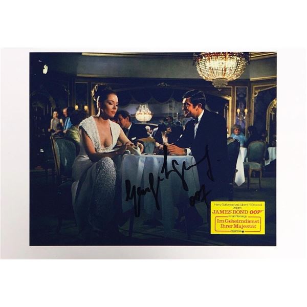 On Her Majesty's Secret Service George Lazenby facsimile signed  German movie photo
