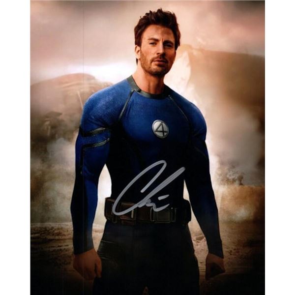 Fantastic Four Chris Evans facsimile signed photo
