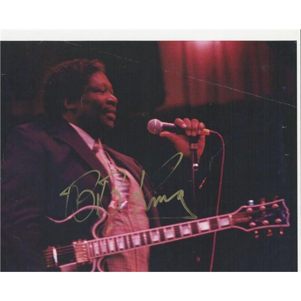 BB King facsimile signed photo