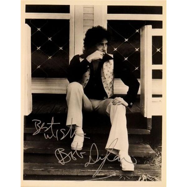 Bob Dylan facsimile signed promo photo