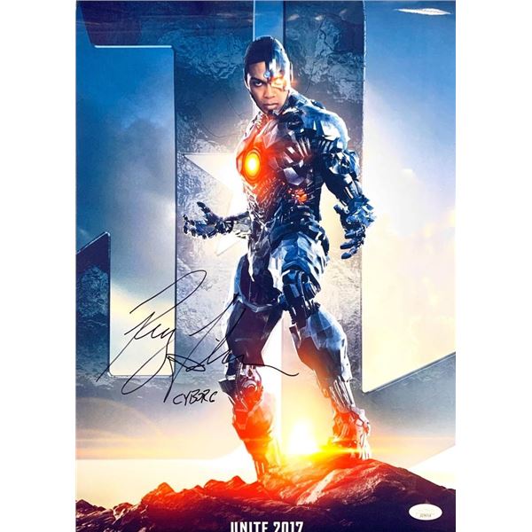 Justice League Ray Fisher facsimile signed  movie photo
