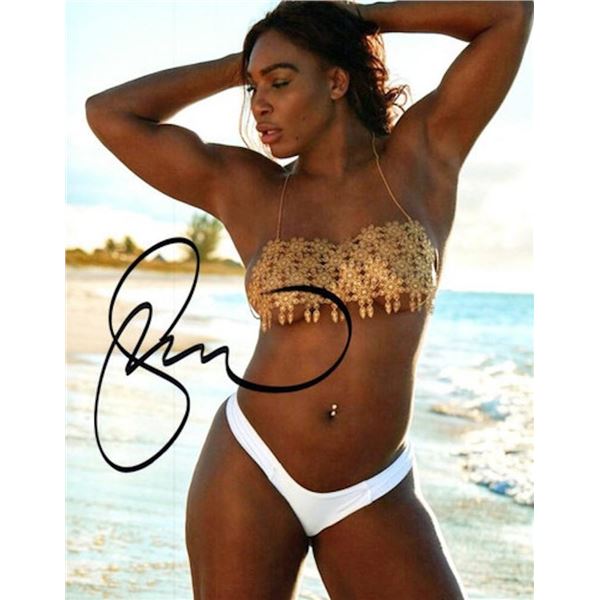 Tennis legend Serena Williams facsimile signed photo
