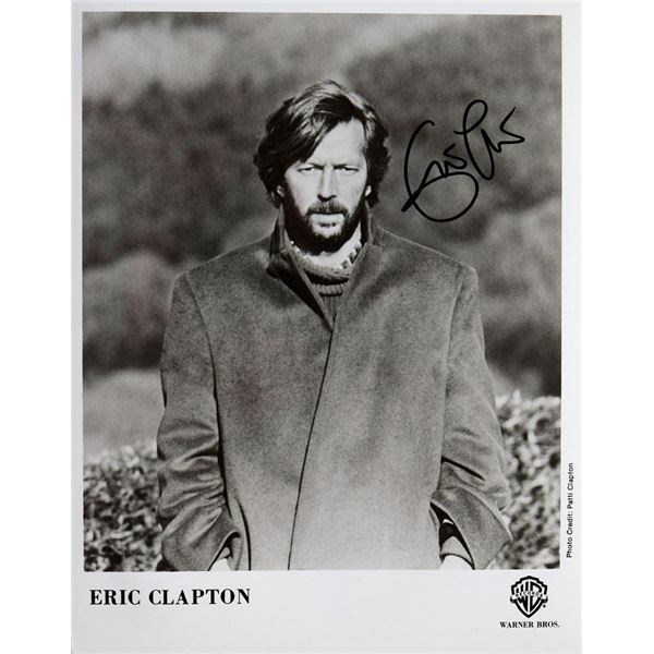 Eric Clapton facsimile signed promo photo