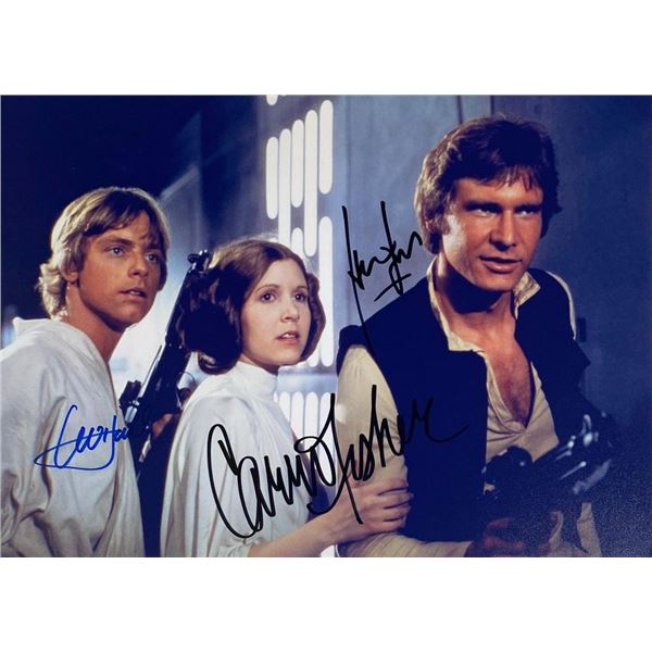Star Wars cast facsimile signed  movie photo