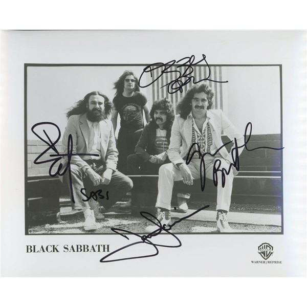 Black Sabbath facsimile signed photo