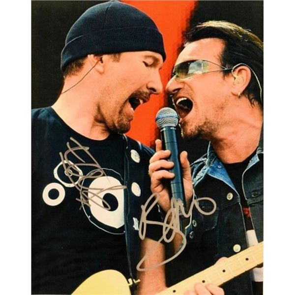 U2 facsimile signed photo