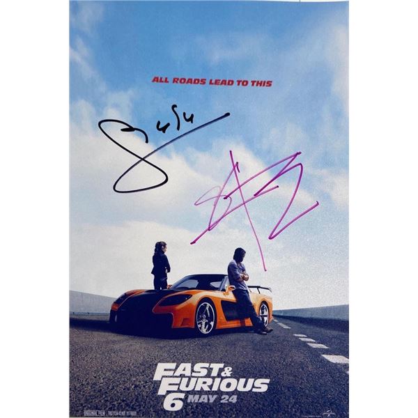 Fast & Furious 6 facsimile signed  movie photo