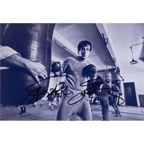Rocky Sylvester Stallone facsimile signedphoto