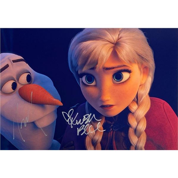 Frozen Kristen Bell and Josh Gad facsimile signed  movie photo