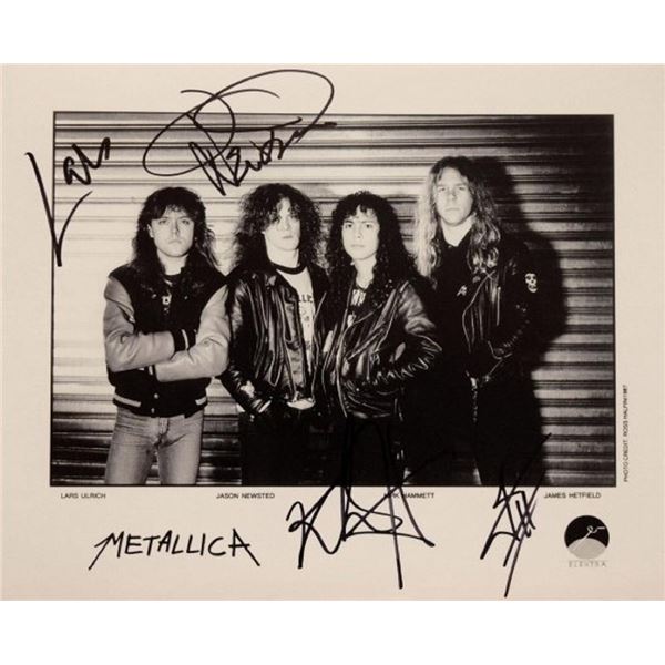 Metallica facsimile signed promo photo