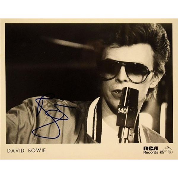 David Bowie facsimile signed photo