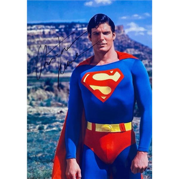Superman Christopher Reeve facsimile signed  photo