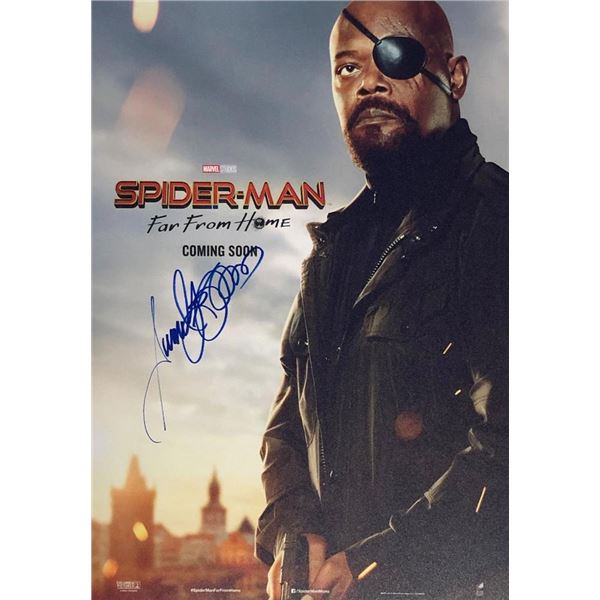 Spider-Man: Far From Home Samuel L. Jackson facsimile signed  movie photo
