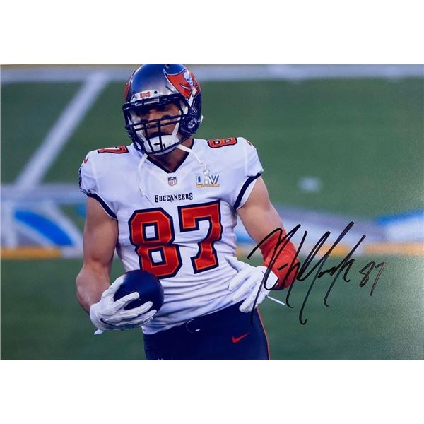 Tampa Bay Buccaneer Rob Gronkowski facsimile signed  photo