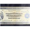 Image 3 : 1918 $1 FEDERAL RESERVE BANK NOTE ISSUED FOR THE BOSTON, MASSACHUSETTS DISTRICT