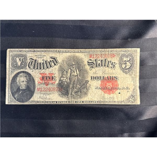 1907 $5 LEGAL TENDER NOTE