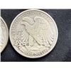 Image 10 : WALKING LIBERTY SILVER HALF DOLLARS - 1938,1939,1940, AND 1941D