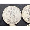 Image 2 : WALKING LIBERTY SILVER HALF DOLLARS - 1938,1939,1940, AND 1941D