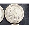 Image 8 : WALKING LIBERTY SILVER HALF DOLLARS - 1938,1939,1940, AND 1941D