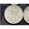 Image 4 : WALKING LIBERTY SILVER HALF DOLLARS - 1941D,1942,1943,AND1945