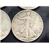 Image 5 : WALKING LIBERTY SILVER HALF DOLLARS - 1941D,1942,1943,AND1945