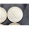 Image 9 : WALKING LIBERTY SILVER HALF DOLLARS - 1941D,1942,1943,AND1945