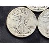 Image 4 : WALKING LIBERTY SILVER HALF DOLLARS - 1935,1941,1942,1942D, AND 1943