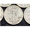 Image 5 : WALKING LIBERTY SILVER HALF DOLLARS - 1935,1941,1942,1942D, AND 1943