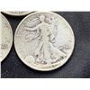 Image 6 : WALKING LIBERTY SILVER HALF DOLLARS - 1935,1941,1942,1942D, AND 1943