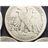 Image 9 : WALKING LIBERTY SILVER HALF DOLLARS - 1935,1941,1942,1942D, AND 1943
