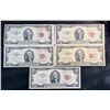 Image 1 : UNITED STATES NOTES - 1953 SERIES $2 BILLS; LOT OF 5